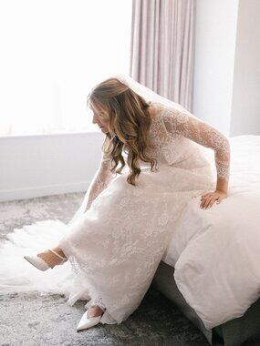 Wedding Dress- US Size 6, White, Pronovias